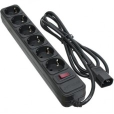Сетевой фильтр питания Patron 2 m3*1mm2 (SP-1065U) 6 розеток BLACK (EXT-PN-SP-1065U)