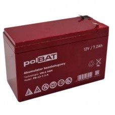 Батарея к ИБП polBAT AGM 12V-7.2Ah (PB-12-7.2-A)