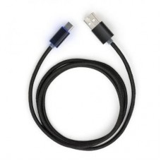Дата кабель USB 2.0 AM to USB-C 1.0m LED black Vinga (VCPDCTCLED1BK) Дата кабель USB 2.0 AM to USB-C 1.0m LED black Vinga (VCPDCTCLED1BK)