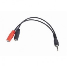 Кабель мультимедийный 3.5mm M to 2x3.5mm F 0.2m Cablexpert (CCA-417)
